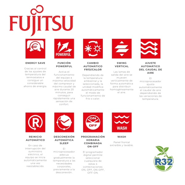 Aire acondicionado Fujitsu ASY 71 UI-KL - Imagen 2