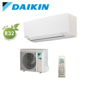 Aire acondicionado Split 1x1 Inverter Daikin Sensira TXF35B con 2.837 Frig/h y 3.010 Kcal/h con gas R32